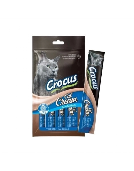 ÇOK SATAN Crocus Karidesli Sıvı Kedi Ödül Maması 15 Gr 4 Adet