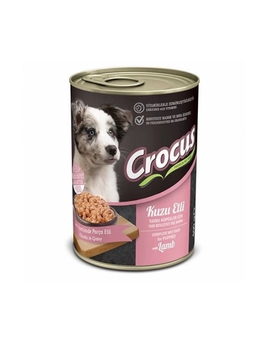 ÇOK SATAN Crocus Kuzu Etli Yavru Yaş Köpek Maması 400 Gr