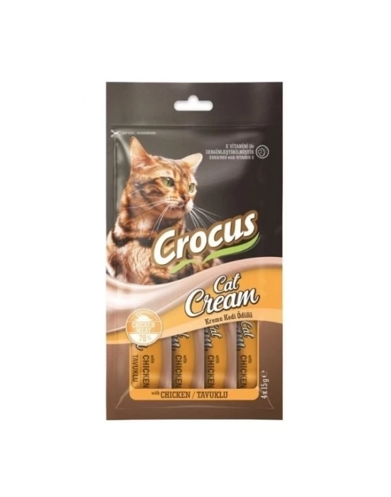 ÇOK SATAN Crocus Tavuklu Sıvı Kedi Ödül Maması 15 Gr 4 Adet