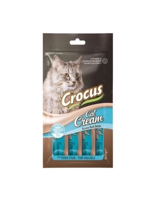 ÇOK SATAN Crocus Ton Balıklı Sıvı Kedi Ödül Maması 15 Gr 4 Adet