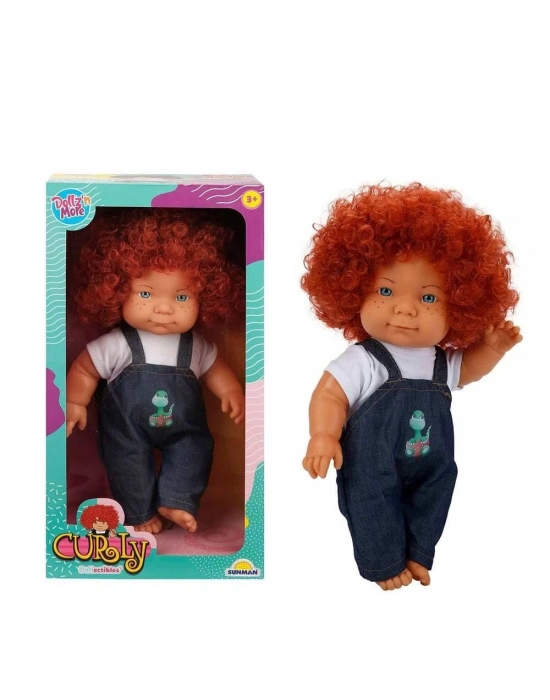 ÇOK SATAN Curly Bebek Tulumlu Elbiseli Et Bebek 35 cm