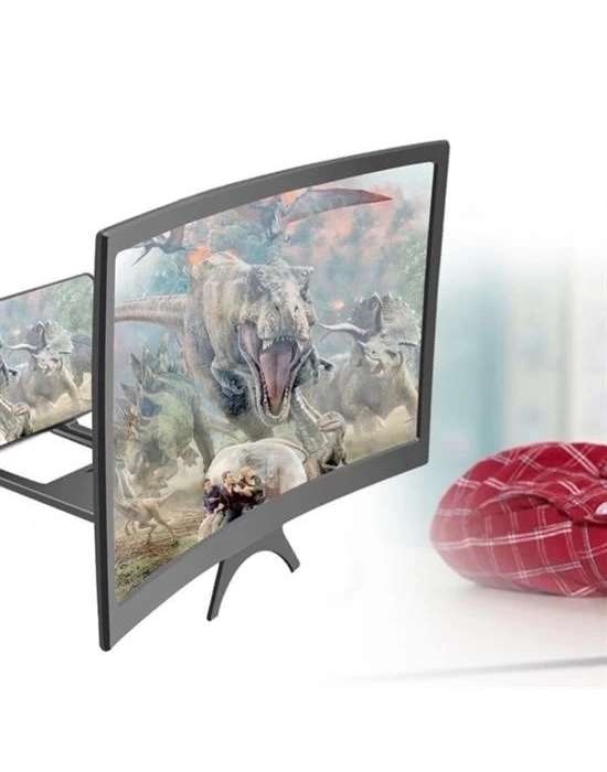 ÇOK SATAN Curved Model Katlanabilir 3d Ekran Büyütücü Amplifikatör Projektör Standı Tüm Akıllı Telefon