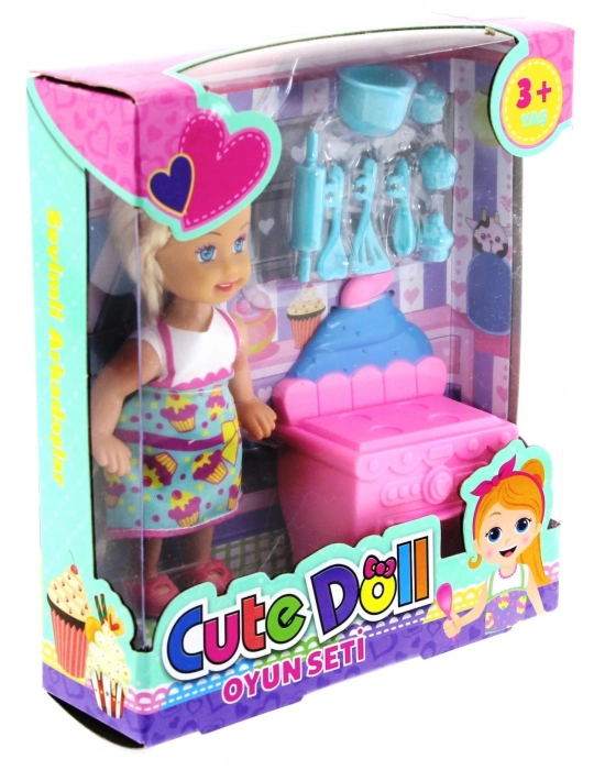 ÇOK SATAN Cute Doll Mini Bebek Mutfak Oyun Seti