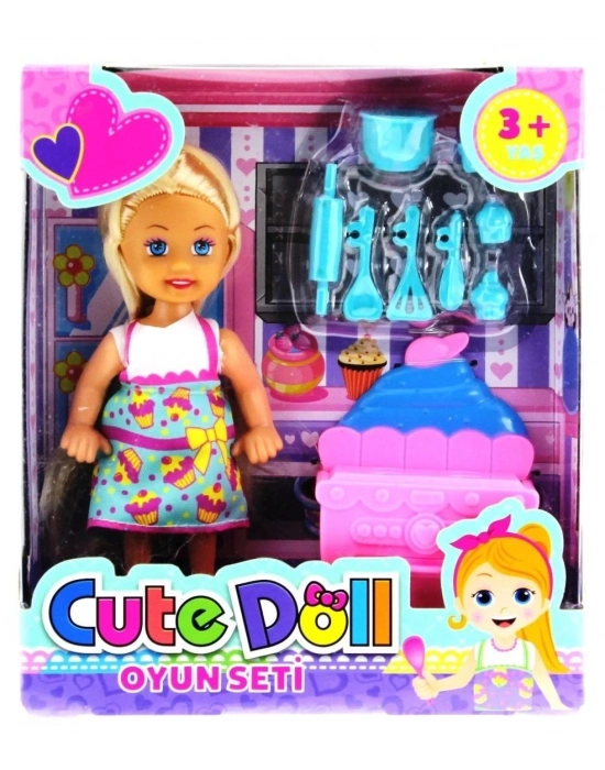 ÇOK SATAN Cute Doll Mini Bebek Mutfak Oyun Seti
