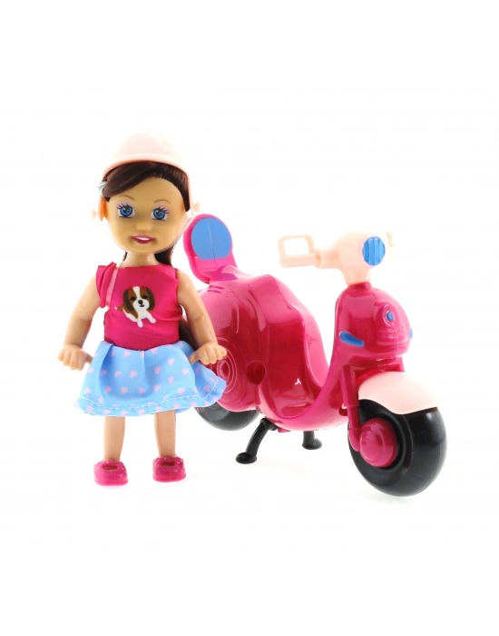ÇOK SATAN Cute Doll Mini Bebek ve Mor Vespa