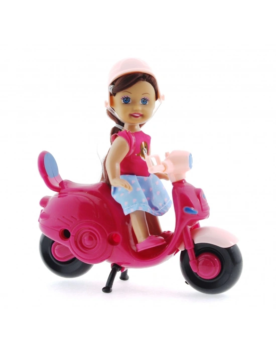 ÇOK SATAN Cute Doll Mini Bebek ve Mor Vespa