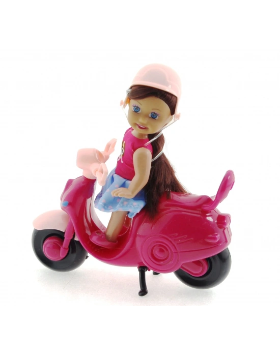 ÇOK SATAN Cute Doll Mini Bebek ve Mor Vespa