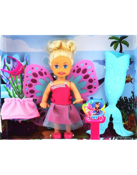 ÇOK SATAN Cute Girl Mini Bebek Denizkızı Seti