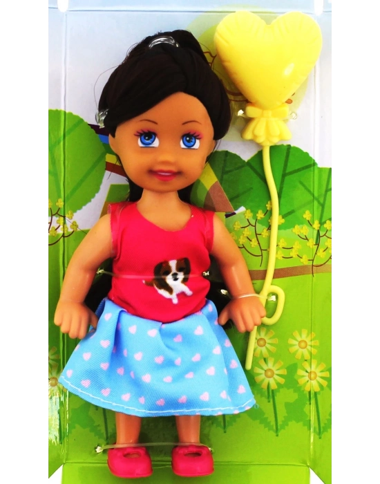 ÇOK SATAN Cute Girl Sarı Balonlu Kumral Mini Bebek