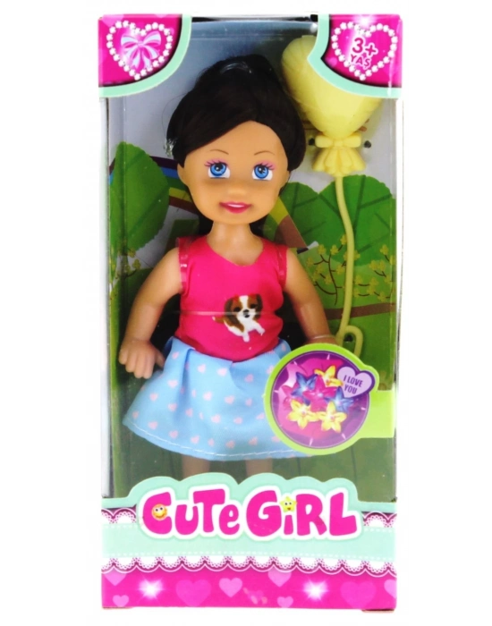 ÇOK SATAN Cute Girl Sarı Balonlu Kumral Mini Bebek