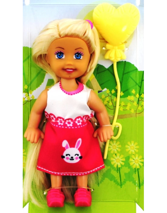 ÇOK SATAN Cute Girl Sarı Balonlu Sarışın Mini Bebek