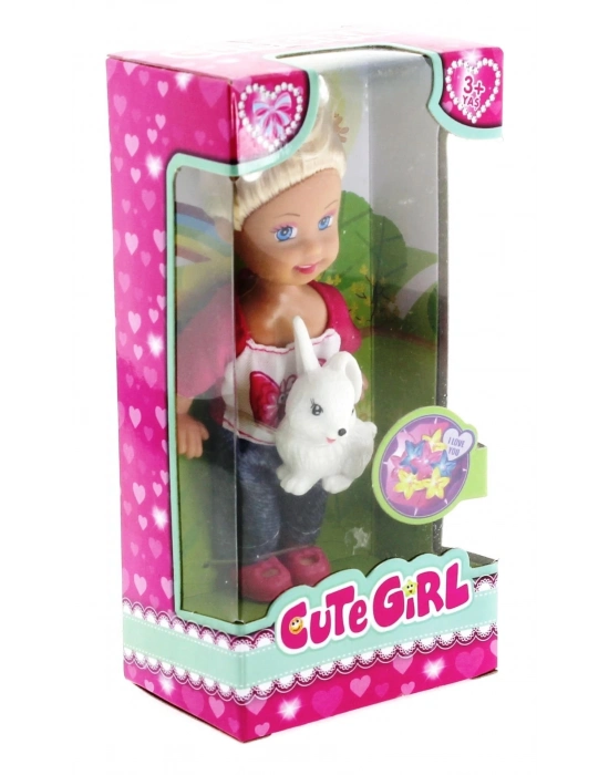 ÇOK SATAN Cute Girl Tavşan Figürlü Sarışın Mini Bebek