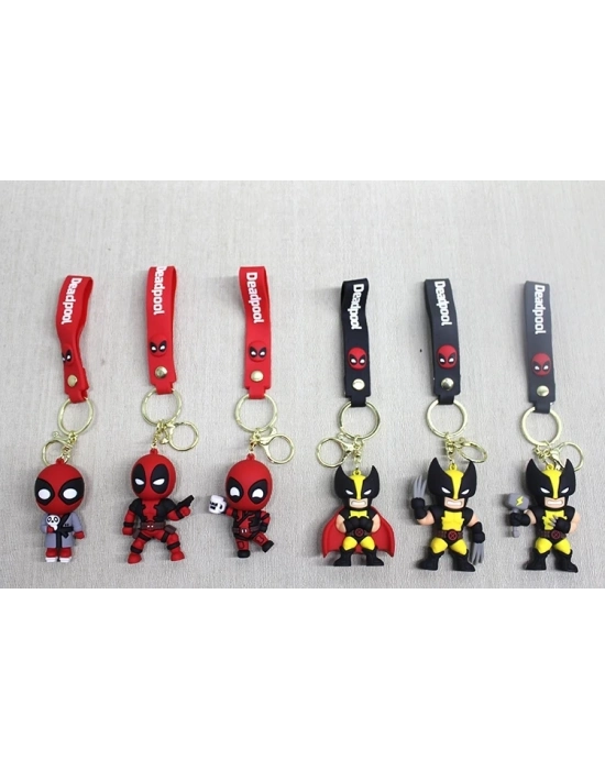 ÇOK SATAN Deadpool Volverine Silikon Anahtarlık Alk4270