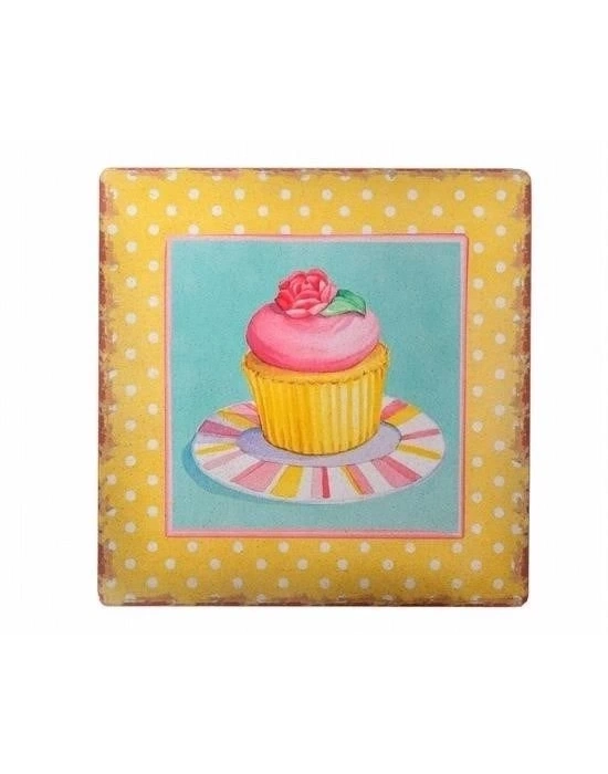 ÇOK SATAN Decotown Duvar Panosu 40*40 Cup Cake Muffin Motifli Duvar Süsü