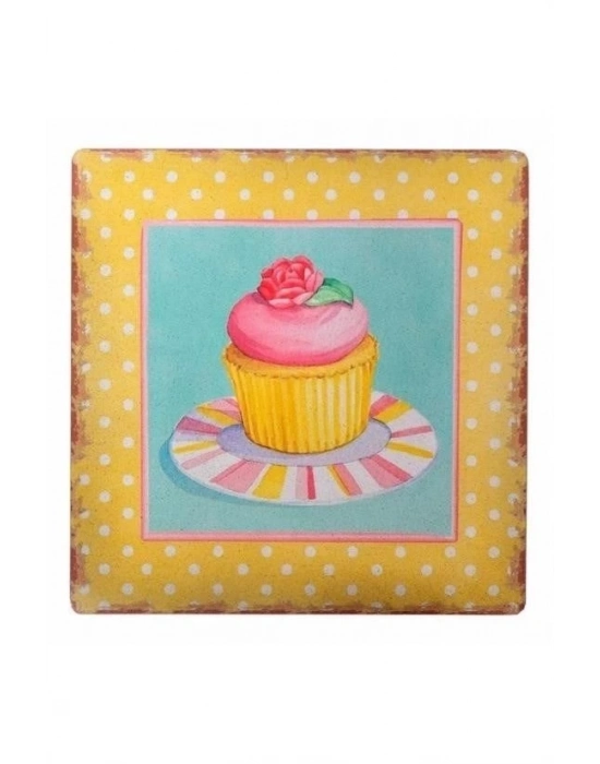 ÇOK SATAN Decotown Duvar Panosu 40*40 Cup Cake Muffin Motifli Duvar Süsü