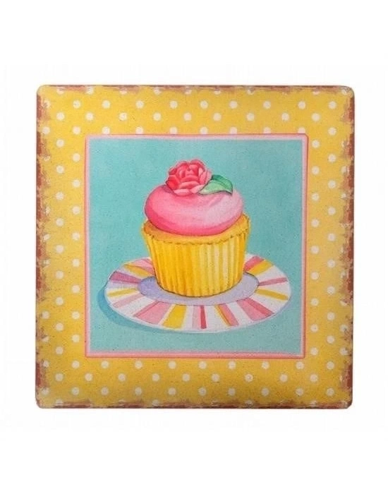 ÇOK SATAN Decotown Duvar Panosu 40*40 Cup Cake Muffin Motifli Duvar Süsü