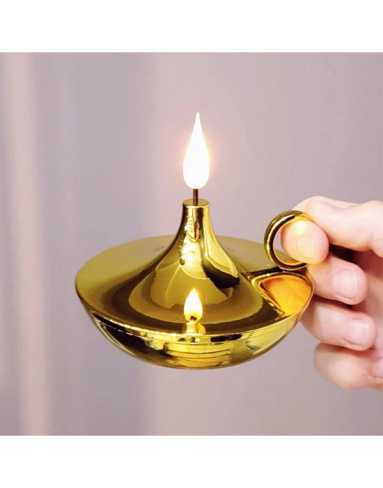 ÇOK SATAN Dekoratif Gold Pilli Mum