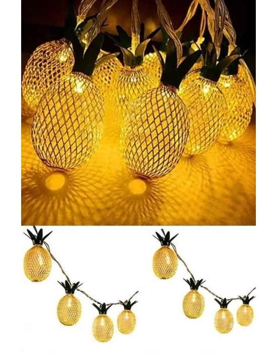 ÇOK SATAN Dekoratif Pilli Pineapple Ananas Pilli Şerit Led Işık (1 Metre)