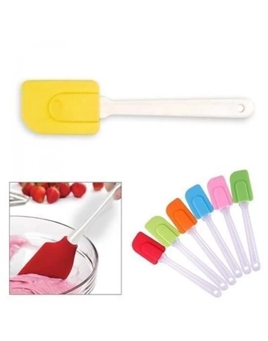 ÇOK SATAN Dekoratif Renkli Silikon Spatula Pratik Sevimli Spatula Kaşık