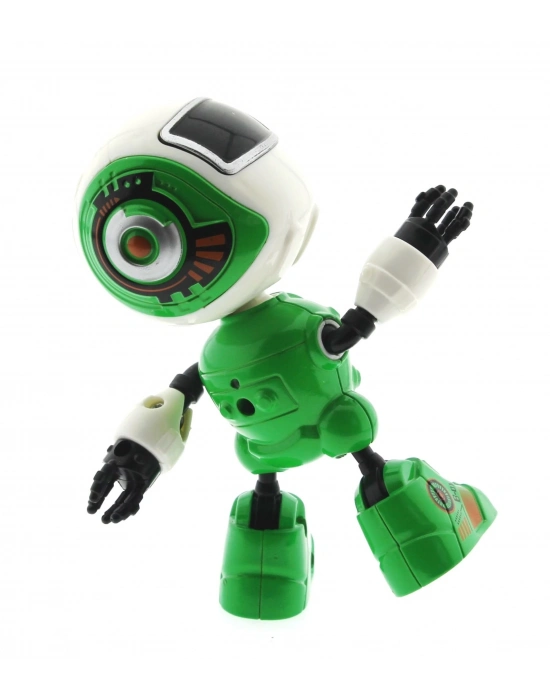 ÇOK SATAN Dekoratif Sesli Işıklı Mini Sevimli Yeşil Robot