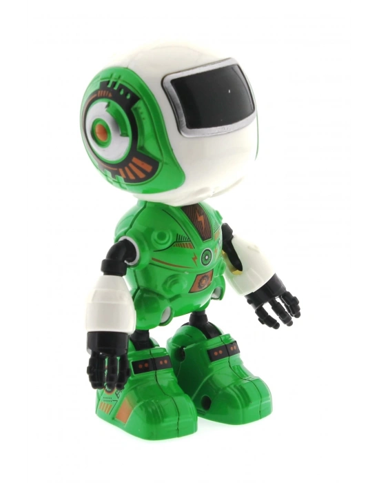 ÇOK SATAN Dekoratif Sesli Işıklı Mini Sevimli Yeşil Robot