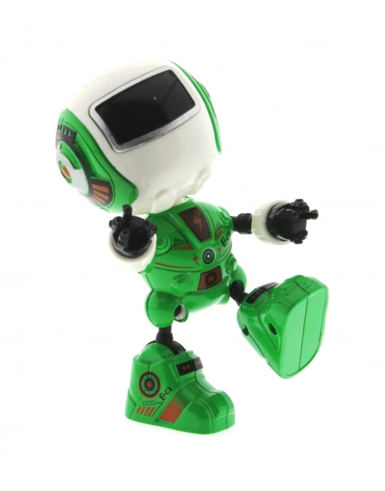ÇOK SATAN Dekoratif Sesli Işıklı Mini Sevimli Yeşil Robot