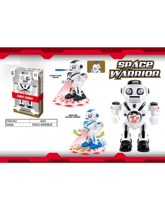 ÇOK SATAN DF-6022 Işıklı ve Müzikli Disk Atan Uzay Savaşçısı Robot