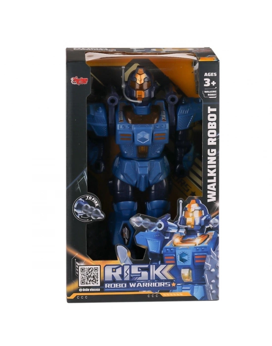 ÇOK SATAN DF-6051 Işıklı ve Müzikli Roket Atan Robot- Vardem Oyuncak