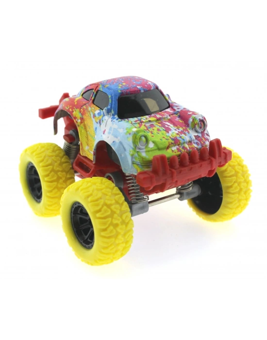 ÇOK SATAN Die Cast Batik Desenli Sarı Teker Araba