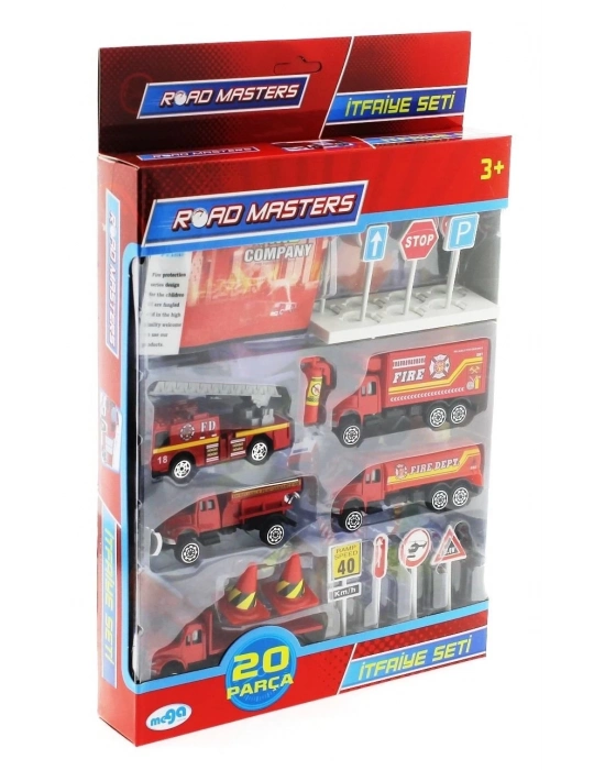 ÇOK SATAN Die Cast Metal 20 Parça İtfaiye Seti - Tankerli