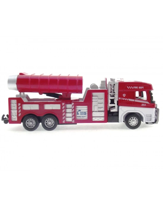 ÇOK SATAN Die Cast Model Çek Bırak Duman Emici İtfaiye Kamyonu