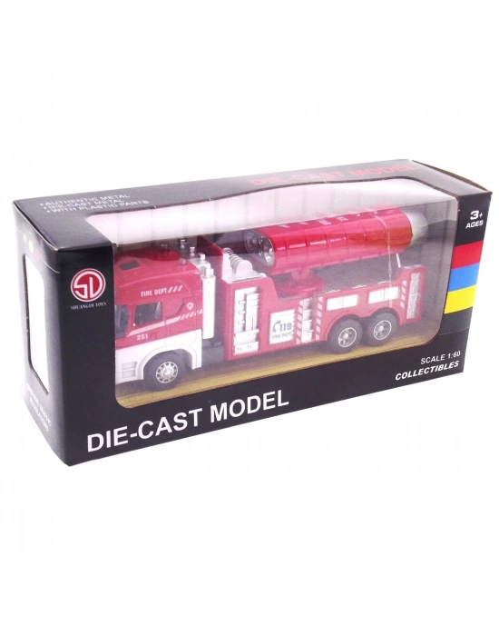 ÇOK SATAN Die Cast Model Çek Bırak Duman Emici İtfaiye Kamyonu