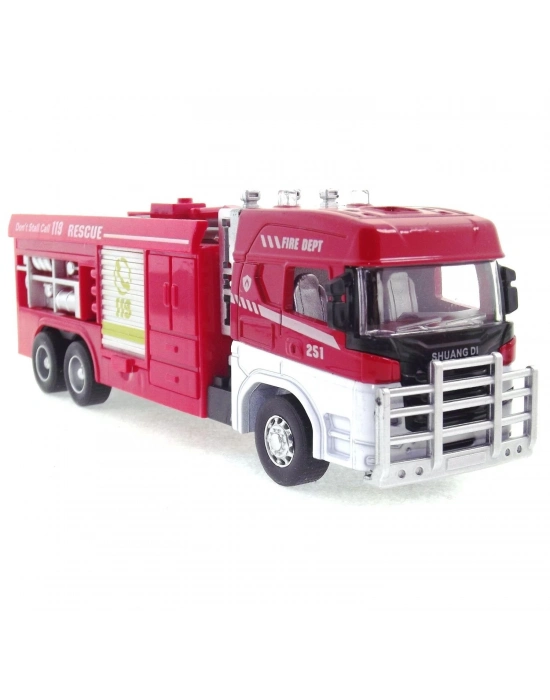 ÇOK SATAN Die Cast Model Çek Bırak Merdivenli İtfaiye Kamyonu