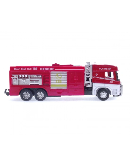 ÇOK SATAN Die Cast Model Çek Bırak Merdivenli İtfaiye Kamyonu