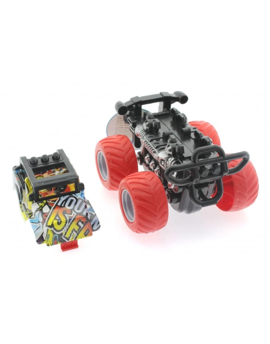 ÇOK SATAN Die Cast Off Road  Dev Kırmızı Teker Araba