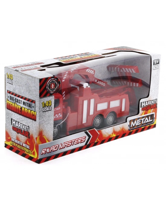 ÇOK SATAN Die Cast Sürtmeli Vinçli Kurtarıcı İtfaiye Aracı