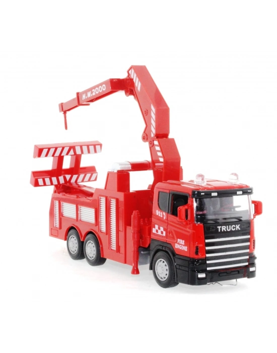 ÇOK SATAN Die Cast Sürtmeli Vinçli Kurtarıcı İtfaiye Aracı