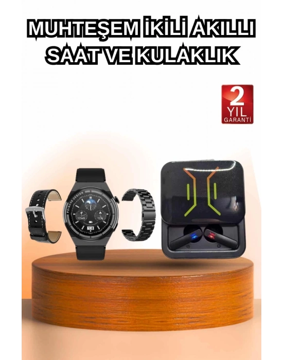 ÇOK SATAN Dijital Göstergeli Bluetooth Kulaklık ve Bildirim Görebilen Akıllı Saat Alarm ve Titreşim