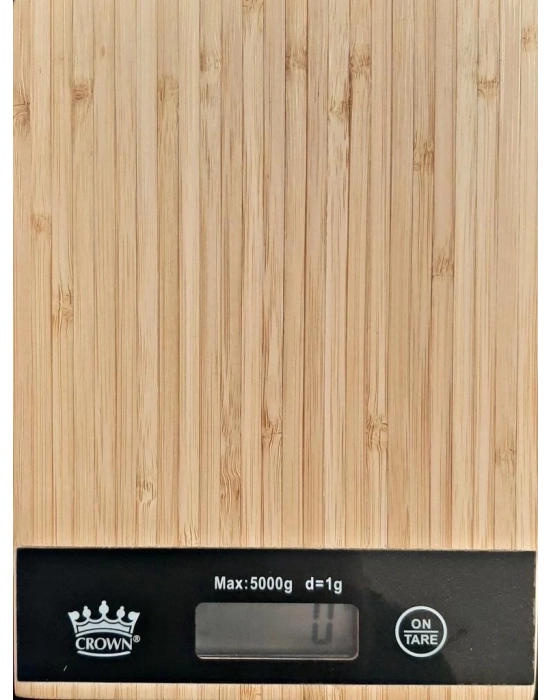 ÇOK SATAN Dijital Lcd Mutfak Tartısı Terazisi 5kg Bambu Desenli