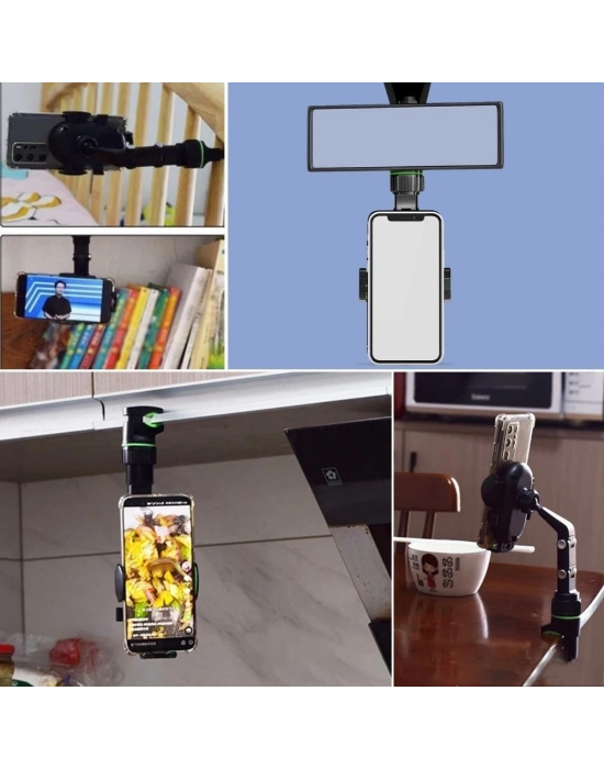 ÇOK SATAN Dikiz Aynasına Takılabilen Eklemli Telefon Tutucu Aparat