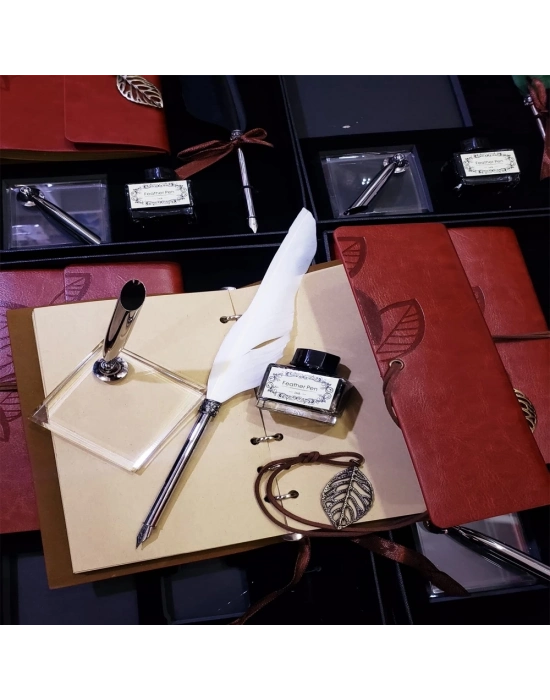 ÇOK SATAN Divit Hokka Defter Ve Tüylü Kalem Seti