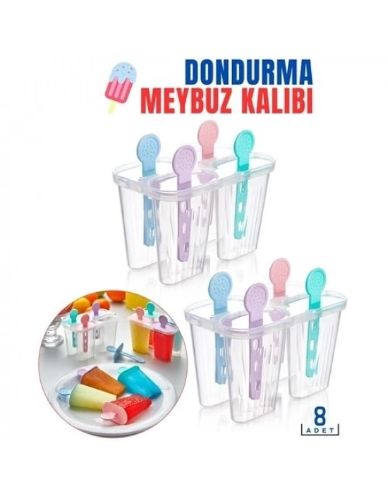 ÇOK SATAN Dondurma Meybuz Kalıbı 8 Adet Bovezzo Design