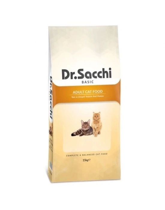 ÇOK SATAN Dr.Sacchi Basic Chicken Tavuklu Yetişkin Kedi Maması 15 Kg