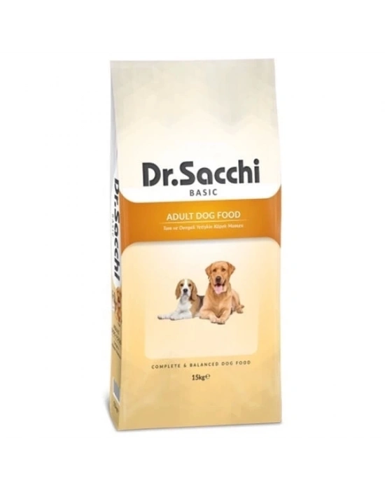 ÇOK SATAN Dr.Sacchi Basic Chicken Tavuklu Yetişkin Köpek Maması 15 Kg