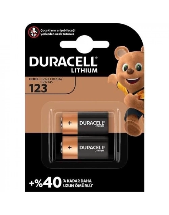 ® Duracell 123A 3 Volt Lityum Pil 2 Adet