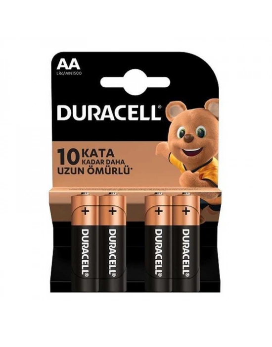 ® Duracell Alkalin Pil AA 4 lü Paket