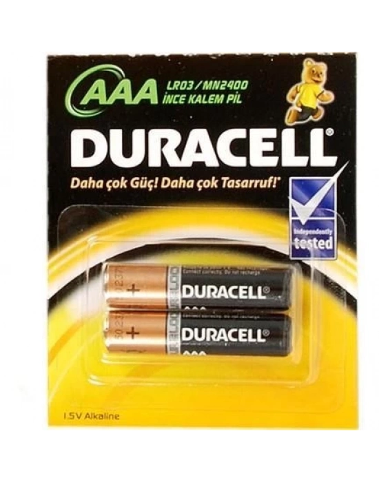 ® Duracell Alkalin Pil AAA 2 li Paket