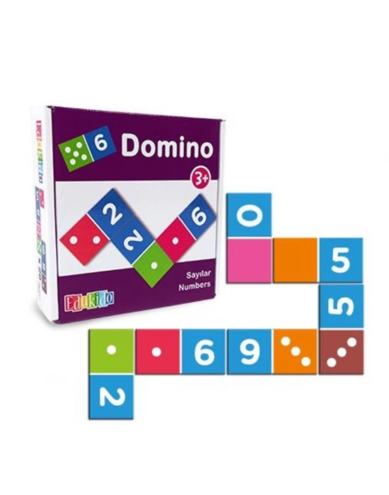 ÇOK SATAN EDU-3012 Ahşap Sayılar Domino -Chiva