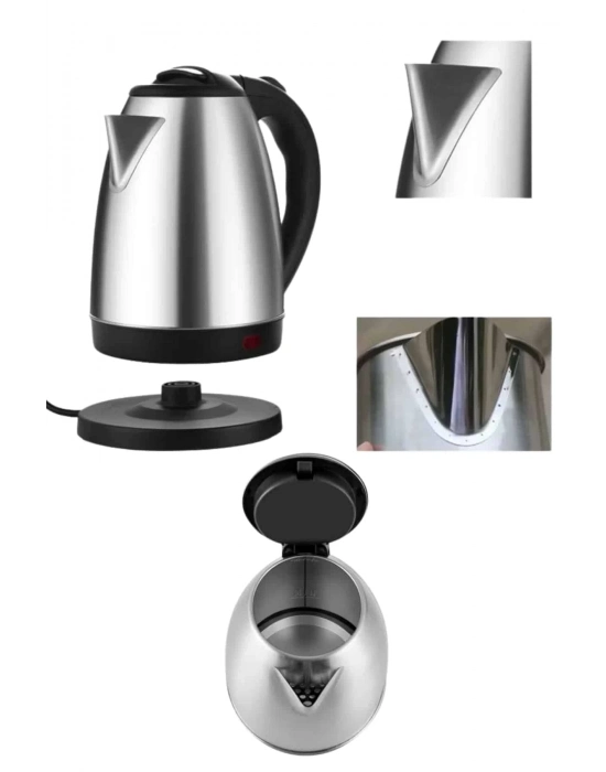 ÇOK SATAN Elektrikli Paslanmaz Çelik Su Isıtcı Çelik Kettle 1.8 Lt. Uzun Ömürlü