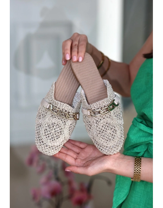 Emert Bej Örgülü Terlik